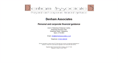 Desktop Screenshot of denhamassociates.co.uk